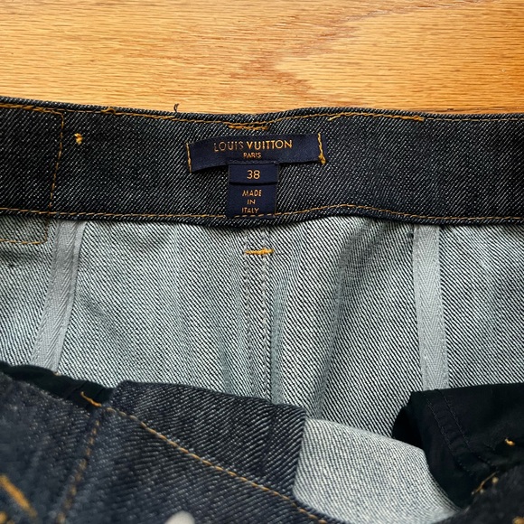 Denim Louis Vuitton Studded Mini Skirt - Picture 4 of 6